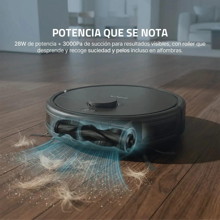 Aspiradora Robot Trapeadora navegación laser Mapeo Lds Orbital App Wifi Fika - Vista 2