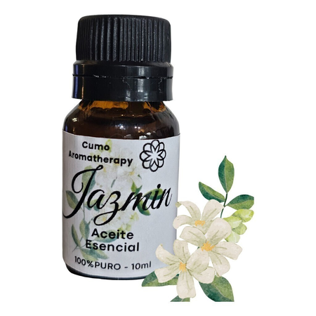 Aceite Esencial Jazmin 100% Puro - Sin Alcohol - 10ml -cumo