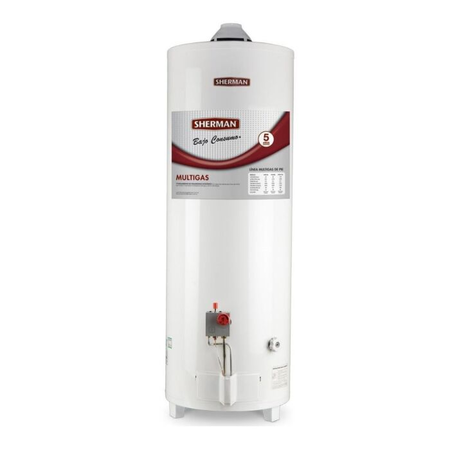 Termotanque Sherman 120Lts TPGP120MSH13 M-Gas C/Sup. De Pie