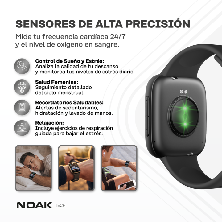 Smartwatch Noak A20 Vision 1.85" Amoled 3ATM - Vista 5