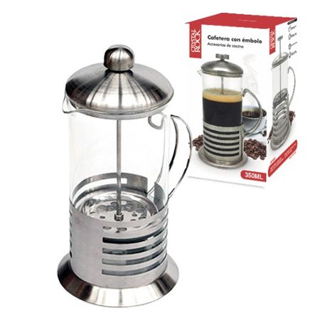 CAFETERA EMBOLO BASE ACERO 350 M