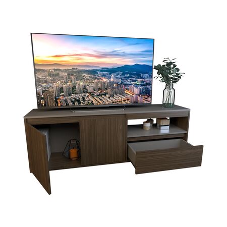 Rack Tv 1.54 Mts Linea Terrae Tables Cod: 4027 Nogal y Gris