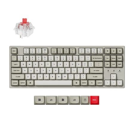 Teclado Mecánico Keychron C1 Pro ANSI Switch Super Red