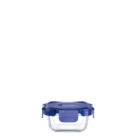 Contenedor Cuadrado Vidrio Luminarc 320 Ml Purebox Putina Azul