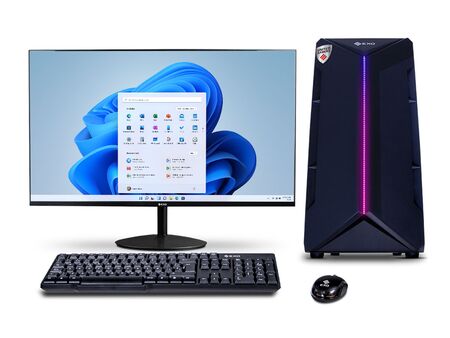 PC EXO United Gamer A4-RZ87 Monitor 24" AMD Ryzen 5 Ram 16gb Ssd 480gb RTX3050 6G W11 Color negro