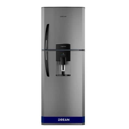 Heladera Drean HDR400F41E 396 Litros Gris Ciclica Dispenser