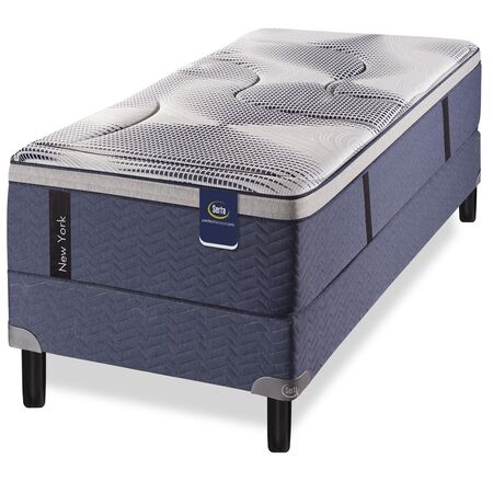 Colchon Sommier Serta New York Resortes Tejido De Punto 100X190