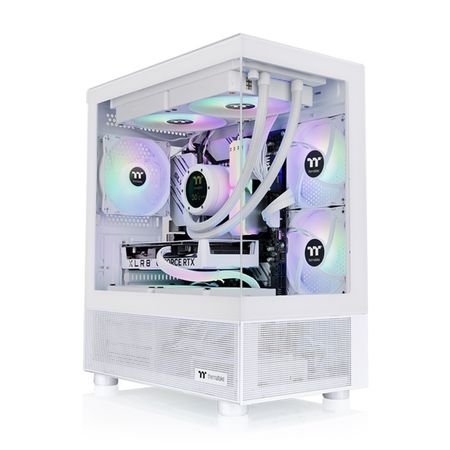 Gabinete TT View 170 Micro Chassis TG x2 Fan ARGB x3 Snow White