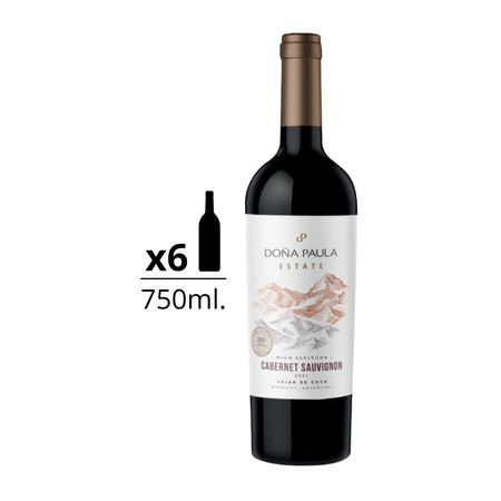 Vino Tinto Doña Paula Estate Cabernet Sauvignon Caja x 6