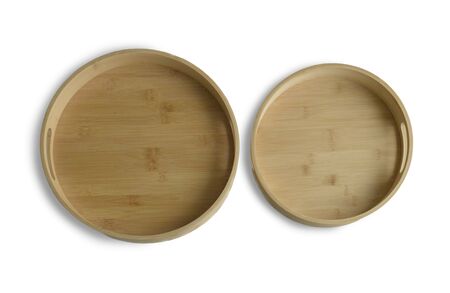 Set De 2 Bandejas De Bamboo