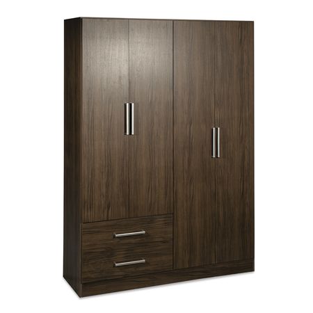 Placard Ropero Reforzado 4 puertas y 2 cajones Nogal Maximo Venezia