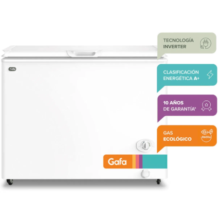 Freezer Gafa 280L Inverter Blanco Fghi300B-L