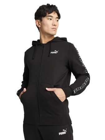 Campera Puma Essentials Tape Hombre Moda Negro