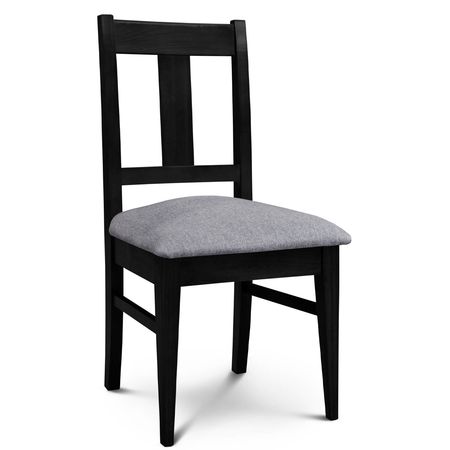 Silla de Comedor Euro lustre Wengue Tapizado Shot Piedra Espacity