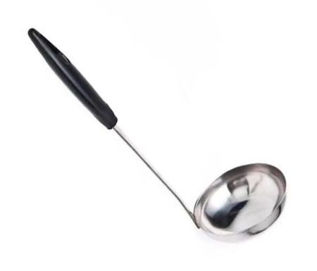 Cucharon Acero Inoxidable Mango Plastico 9,5 Cm Guadix Plateado