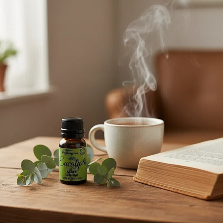 Aceite Esencial De Eucalipto 100% Puro Y Natural - 10ml
