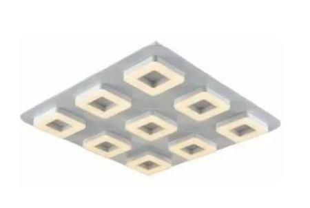 Plafon Led Techo Naples 60W 220V Aluminio Calido Blanco Mate