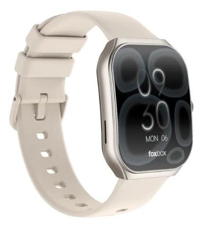 Smartwatch Foxbox Neutron 4.0 Amoled Llamadas Bluetooth Ip68 Blanco Mesh Gris Plateado