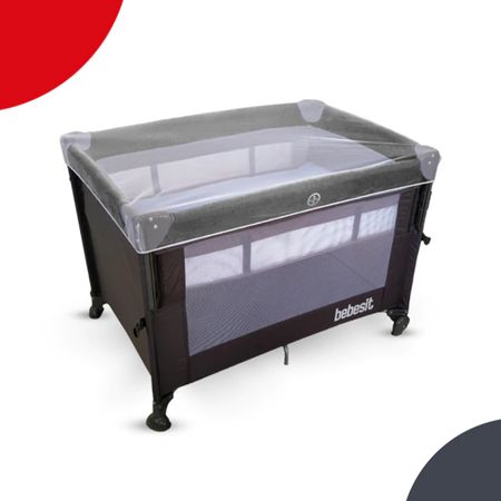 Cuna Bolso Transportable Colecho Bedesit Con Mosquitero 2021-A Gris