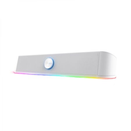 Barra de Sonido Gxtrust 619W Thorne Parlante RGB Compacto Blanco