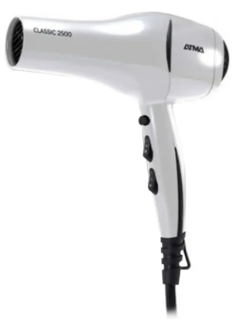 Secador De Pelo Atma Sp8970wp Blanca 1800w Y 3 Velocidades Color Blanco