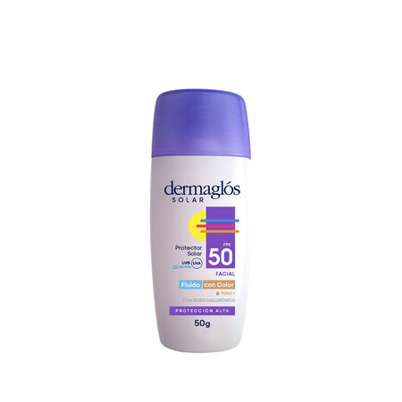 Dermaglós Protector Solar Facial FPS 50 Fluido Tono 1 50gr