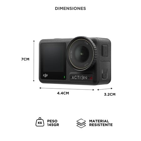 Cámara DJI Osmo Action 4 Adventure Combo 4K Dual Screen
