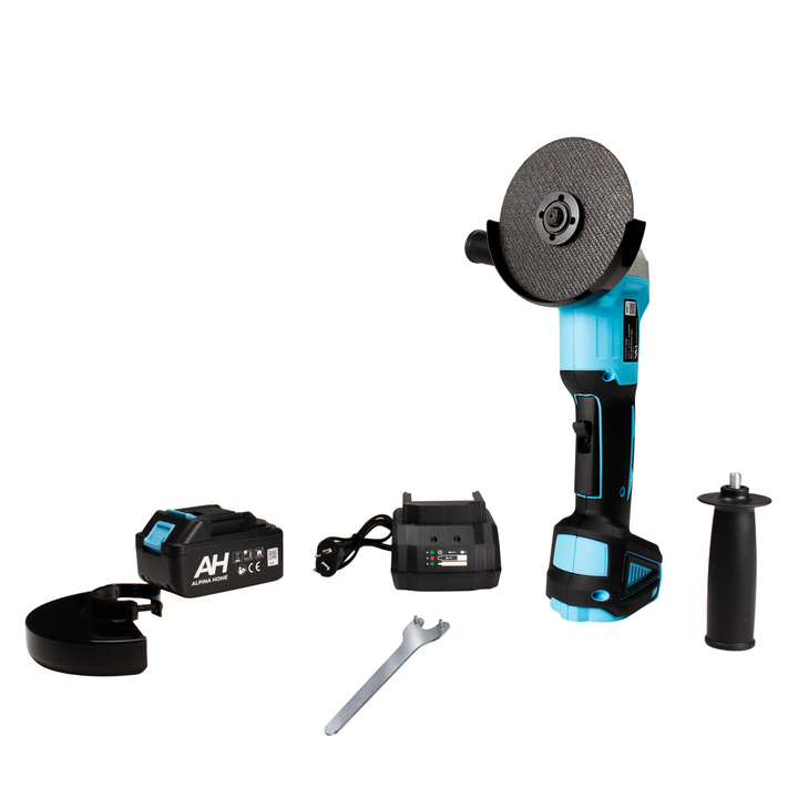 Amoladora Angular Inalambrica 115mm Brushless 21v Alpina - Vista 3