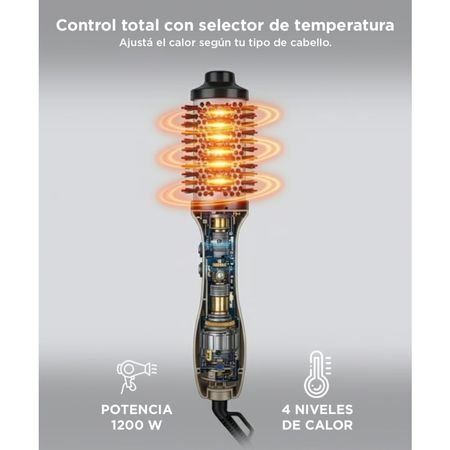 Cepillo Secador y Moldeador de Pelo Gadnic Monner Desmontable