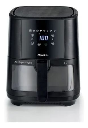 Airfryer Ariete 6 Lts 4626 Negra Freidora De Aire