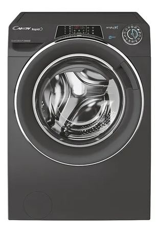 Lavarropas Candy Rapidó 10,5 Kg Inverter Carga Frontal Gris