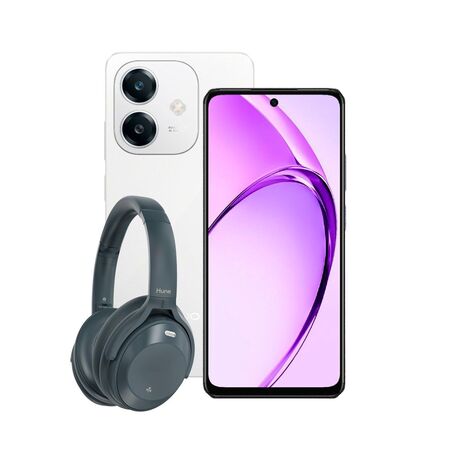 Combo Oppo A60 8+256GB White + Auricular Vincha Hune ANC