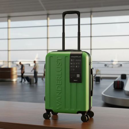Valija Wanderlust Hard Abs 20 Pulg Expandible Verde 41108