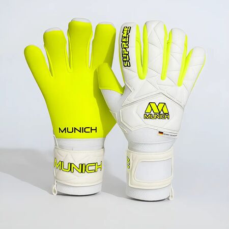 Guantes Arquero Munich Supreme Hyb Grip Aleman Varillas Blanco Blanco 7 7