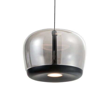Lampara Led Colgante Moderno Quesada Fume 12w + 26w Deco