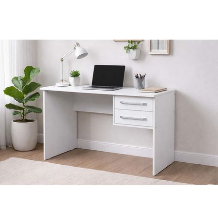 Escritorio Blanco con Cajones Mesina 110 CM