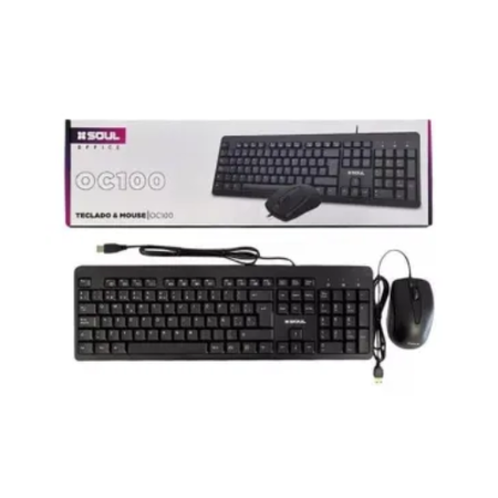Kit Teclado + Mouse Soul Office C100