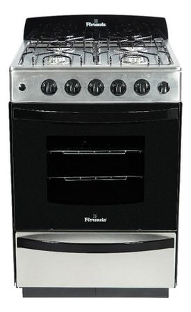 Cocina Multigas Florencia 5538 Acero De 4 Hornallas Clase A Color Acero Inoxidable