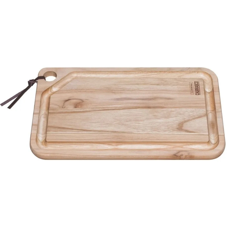 Tabla De Madera Churrasco Tramontina C/canaleta 40x24x1.8 Cm Rectangular Marrón Claro
