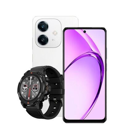 Combo Oppo A60 8+256GB White + Smartwatch Dekkin GPS AMOLED 1.43"