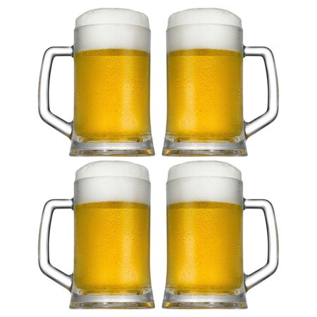 Set x 4 Vaso Chop Cerveza 500 Cc Vidrio Pasabahce Pub