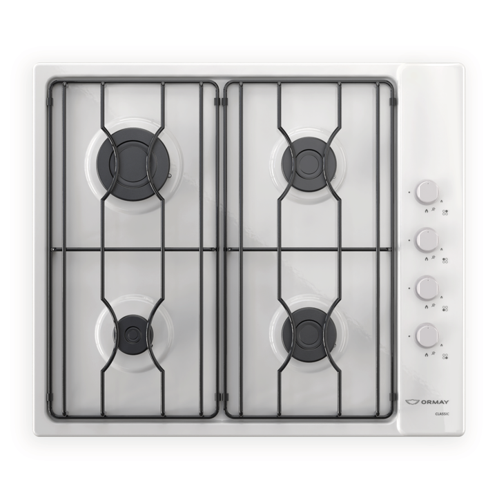 ANAFE ORMAY CLASSIC S BLANCO 4 HORNALLAS S/ENCENDIDO - 4223 - Vista 1