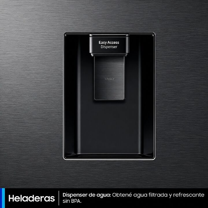 Heladera Samsung 384L No Frost Bespoke C/Dispenser RT38CG6720S9/B3 - Vista 8