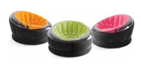 Sillón Inflable Puff Intex Empire Base Reforzada