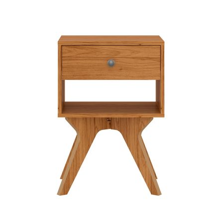 Mesa Luz cajon estante MDP MDF Minimalista Marron Mix Match