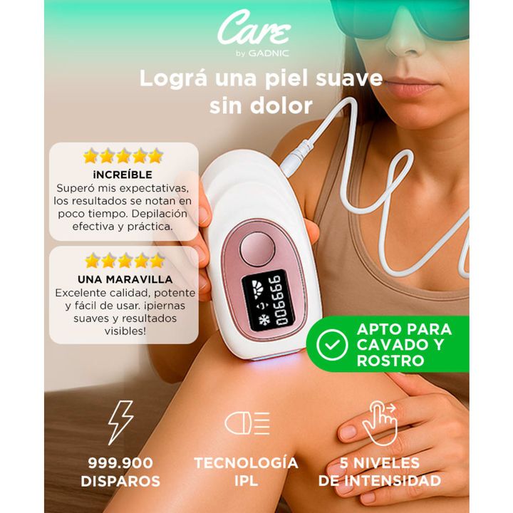 Depiladora Laser IPL Gadnic Con Sistema de Frío - Vista 2