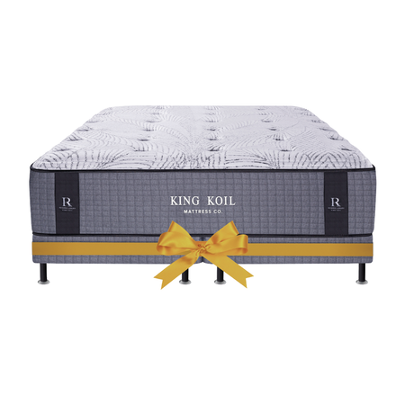 Promo Colchon King Koil Lexington King 180x200 Resortes y Espuma Visco Inteligente + Sommier de Regalo