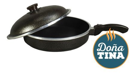Sarten Olla 28cm Doña Tina Con Teflon Antiadherente Cod 3002
