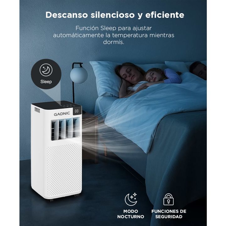Aire Acondicionado Portátil Gadnic 2600 W 2300 Frigorias Frio con Control Remoto - Vista 4