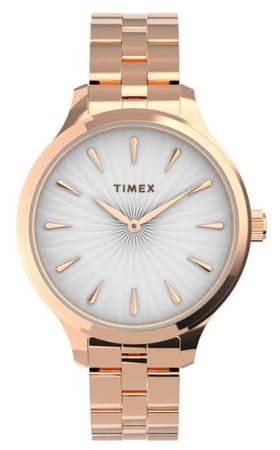 RELOJ ANALÓGICO TIMEX- PEYTON 36MM ACERO INOX ORO ROSA (TW2V06300)